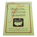 1934 First Annual Invitational Tournament Program - 1998 Reprint