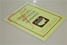 1934 First Annual Invitational Tournament Program - 1998 Reprint