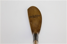 Tom Auchterlonie St. Andrews Hickory Shaft Semi Long Nosed Putter