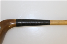 Tom Auchterlonie St. Andrews Hickory Shaft Semi Long Nosed Putter