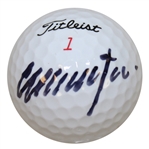 Colin Montgomery Signed Titleist Golf Ball JSA ALOA