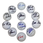 Lot of Twelve Signed Golf Balls JSA ALOA