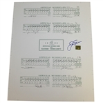 Jack Nicklaus Signed 1986 Masters Tournament Scorecard Display - Nicklaus Sticker COA