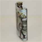 Classic The Great Triumvirate Themed Stainless Steel Hip Flask - 8oz