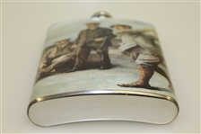 Classic The Great Triumvirate Themed Stainless Steel Hip Flask - 8oz