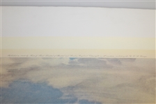 'The First Green Muirfield' Signed by Artist Arthur Weaver with Hand Sketched Remarque - 1968