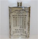 St. Andrews 'The Old Course' Pewter Flask with Course Layout - Great Condition