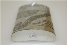 St. Andrews 'The Old Course' Pewter Flask with Course Layout - Great Condition