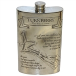 Turnberry The Ailsa Course Pewter Golf Flask with Original Box & Funnel - Good Condition