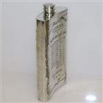 Turnberry 'The Ailsa Course' Pewter Golf Flask with Original Box & Funnel - Good Condition