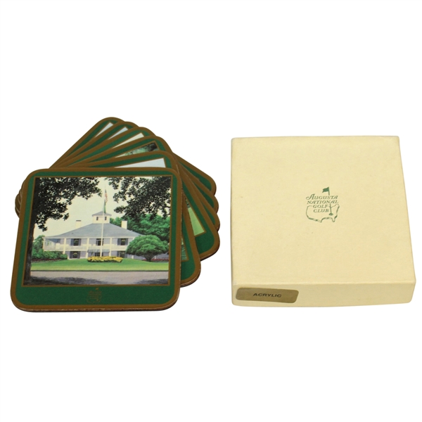 Augusta National Golf Club Pimpernel Member Acrylic Coasters with Box