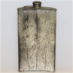 Circa 1920 Evans Nickel Silver Golf Flask - 7 Tall