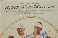 1999 Ryder Cup Team Issued Official Poster - Signed by Team - FULL JSA #Z93555