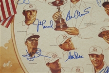 1999 Ryder Cup Team Issued Official Poster - Signed by Team - FULL JSA #Z93555