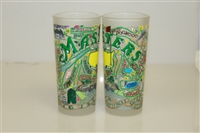 Masters Frosted Cat Studio Glass Set - 2 Sets