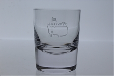 Masters Shot Glass w/ Frosted Masters Logo Etching On Front