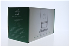 Masters Double Old Fashioned Glass w/ Frosted Etching Of The Masters Logo On Front