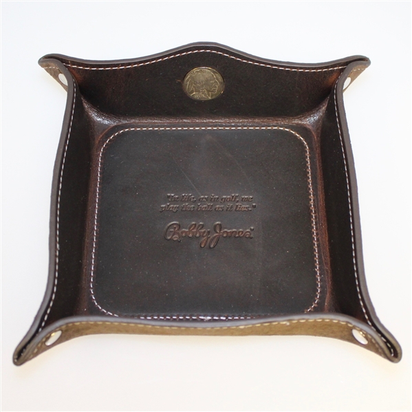 Bobby Jones Leather Nickel Coin Tray