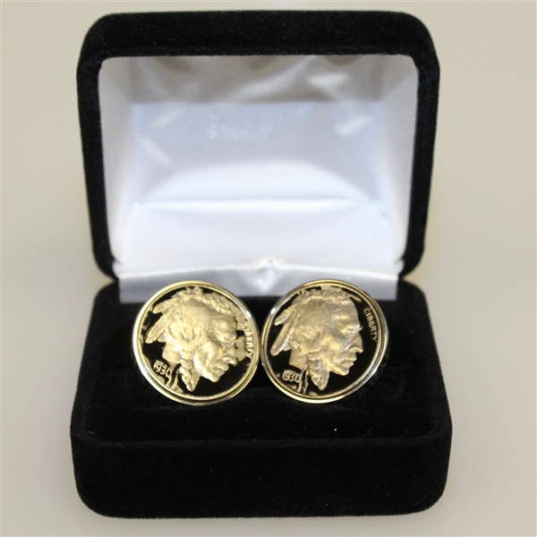Bobby Jones Enameled 1930 Cuff Links - Stainless Steel