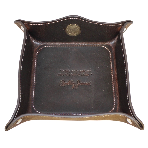 Bobby Jones Leather Buffalo Nickel Coin Tray