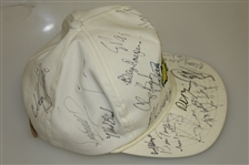 Vintage Multi-Signed White Masters Hat - Watson, Mickelson, Zoeller, & others JSA ALOA