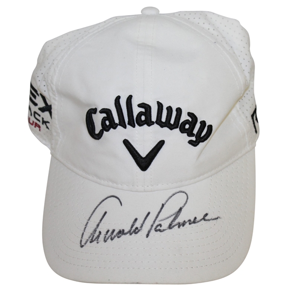 Arnold Palmer Signed White Callaway Hat JSA ALOA