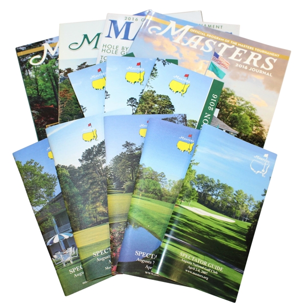 Twelve Masters Journals, Spectator Guides, Information Pamphlets - Multiple Years