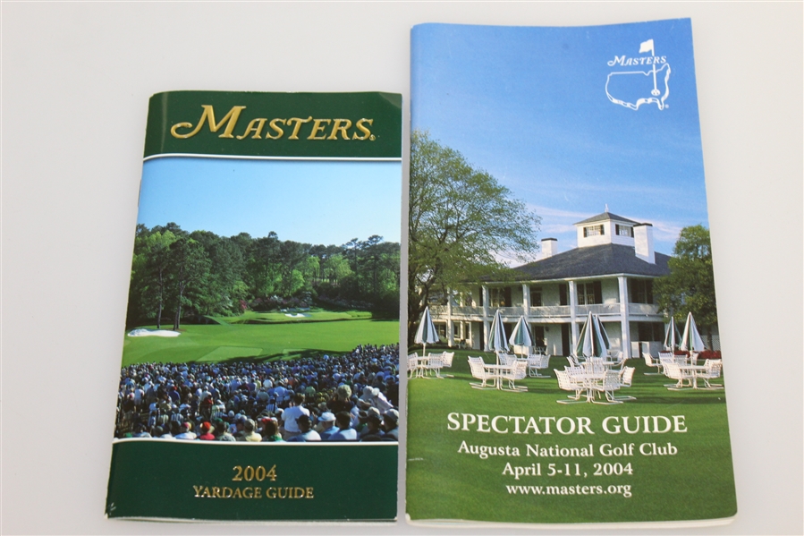 2004 Masters Tournament Yardage Guide & Spectator Guide - Phil Mickelson 1st Green Jacket!