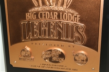 Big Cedar Legends Appreciation Plaque Given To David Graham with Original Box & Sleeve