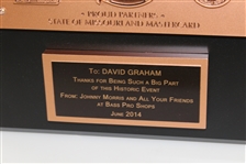 Big Cedar Legends Appreciation Plaque Given To David Graham with Original Box & Sleeve