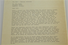 A. Pollard Simons Letter to Ben Hogan - Ben Hogan Club Decals and The Masters