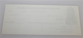 Ben Hogan's Real Estate Note and Fort Worth National Bank Check