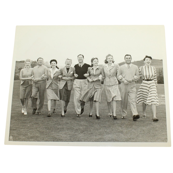 Ben Hogans Personal Photo with Byron Nelson & Jimmy Thompson with Actresses