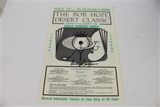Three Billy Casper Signed 1969 Bob Hope Classic Pairing Sheets JSA ALOA