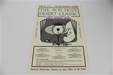 Three Billy Casper Signed 1969 Bob Hope Classic Pairing Sheets JSA ALOA