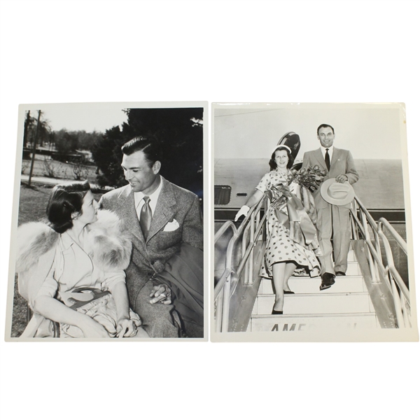 Ben Hogans Personal Photos - With Woman(Valerie?) & with Valerie on Stairs