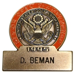 Deane Bemans 1995 US Senior Open Championship Contestant Badge