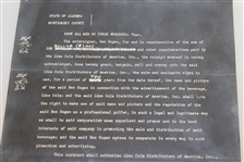 Copy of Ben Hogan 1945 Agreement with Lime Cola Distributors of America