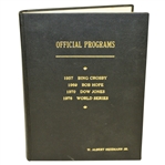 1957 Bing, 1969 Hope, 1970 Dow, & 1976 World Series Hardbound Programs - All in One