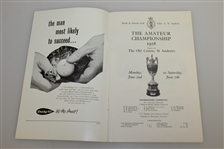 1958 British Amateur at The Old Course St. Andrews Program with Daily Draw Sheets