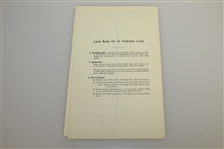 1958 British Amateur at The Old Course St. Andrews Program with Daily Draw Sheets