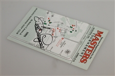 Bernhard Langer Signed 1993 Masters Tournament Spectator Guide JSA ALOA