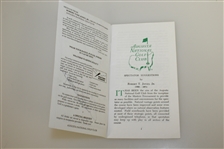 Bernhard Langer Signed 1993 Masters Tournament Spectator Guide JSA ALOA