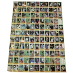 Uncut Complete Golf Card Sheet - 1981 PGA Tour Donruss