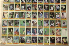 Uncut Complete Golf Card Sheet - 1981 PGA Tour Donruss