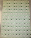 Uncut Complete Golf Card Sheet - 1981 PGA Tour Donruss