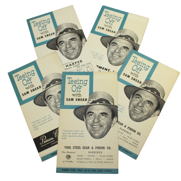 Five 1953 Teeing Off with Sam Snead Booklets
