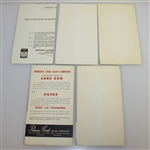 Five 1953 'Teeing Off with Sam Snead' Booklets