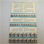 Five 1953 'Teeing Off with Sam Snead' Booklets