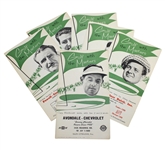 Six Golf with the Masters Brochures - Demaret, Middlecoff, Mangrum, & others